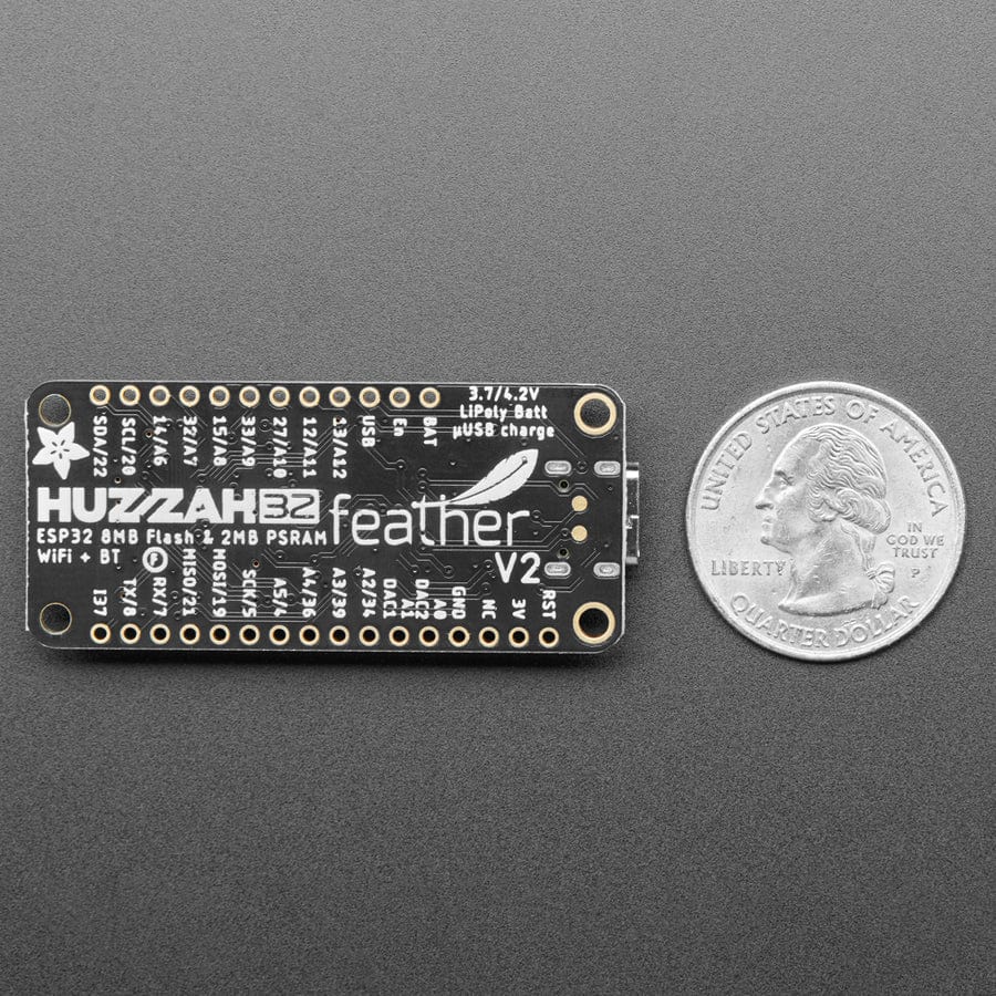 Adafruit ESP32 Feather V2 w.FL Antenna - 8MB Flash + 2 MB PSRAM - STEMMA QT - Image 6