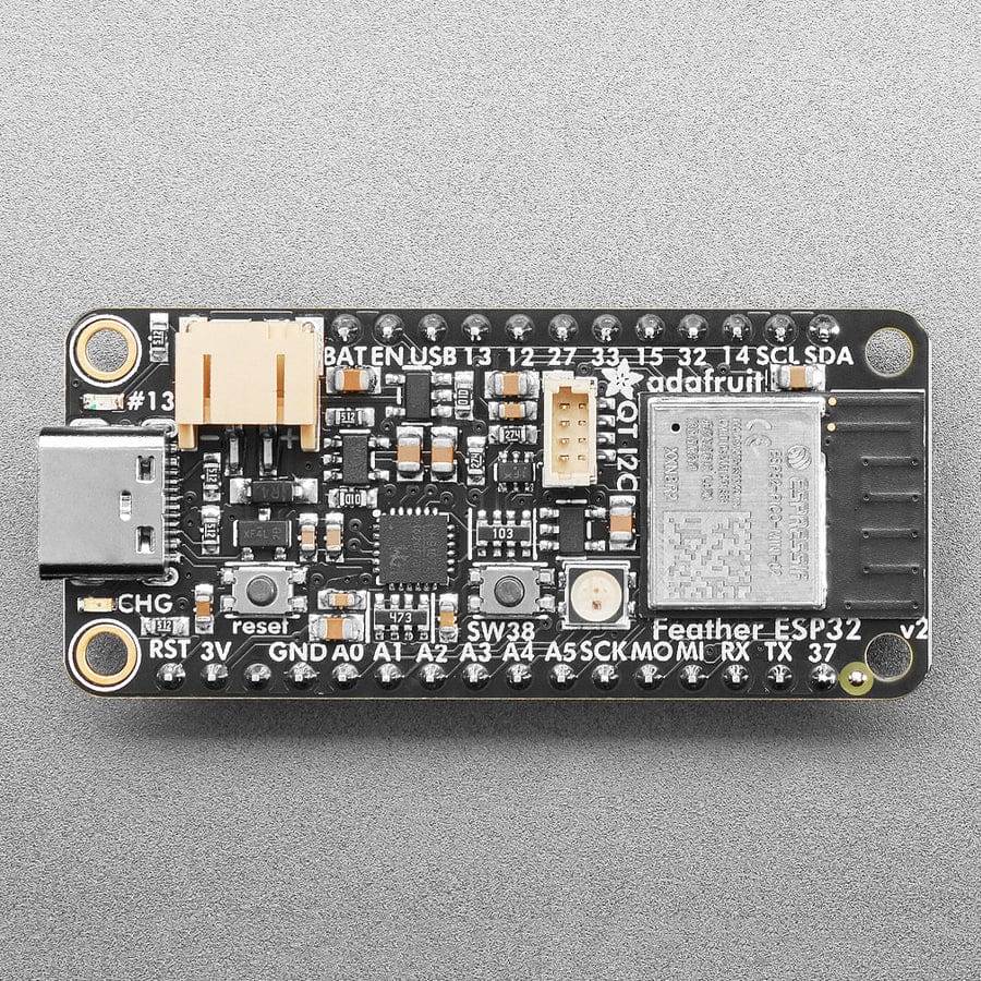 Adafruit ESP32 Feather V2 with Headers - 8MB Flash + 2 MB PSRAM - STEMMA QT - Image 2