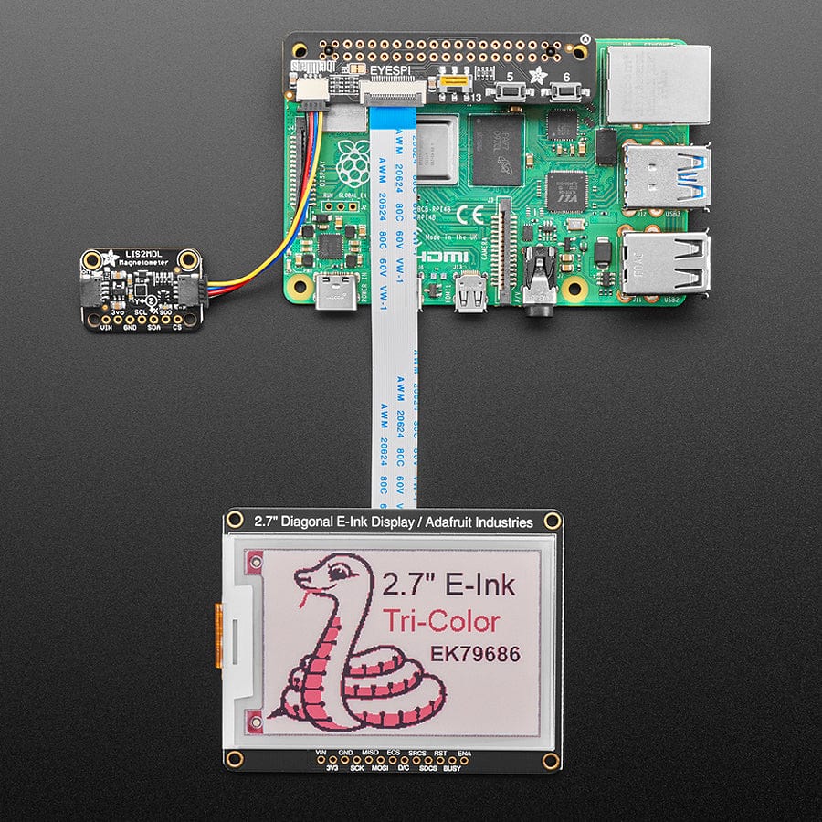 Adafruit EYESPI Pi Beret - Buttons, EYESPI and STEMMA QT - Image 5