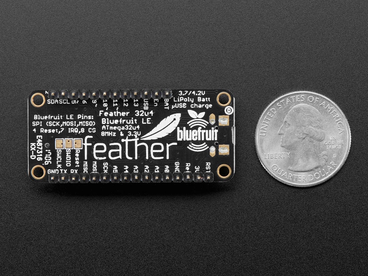Adafruit Feather 32u4 Bluefruit LE with Headers - Assembled - Image 5