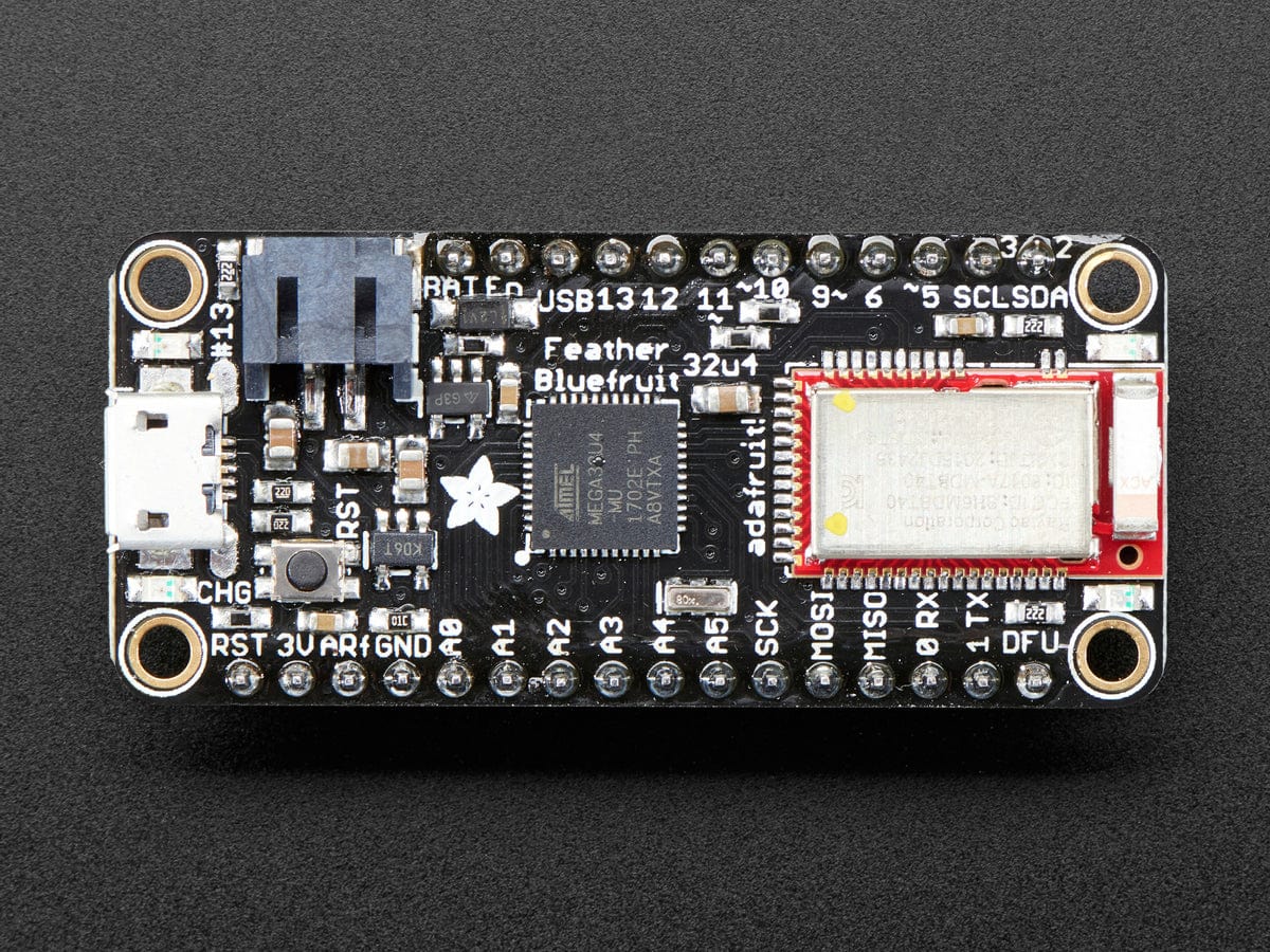 Adafruit Feather 32u4 Bluefruit LE with Headers - Assembled - Image 6