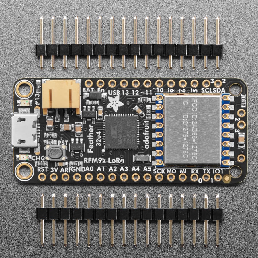 Adafruit Feather 32u4 RFM95 LoRa Radio- 868 or 915 MHz (RadioFruit) - Image 2