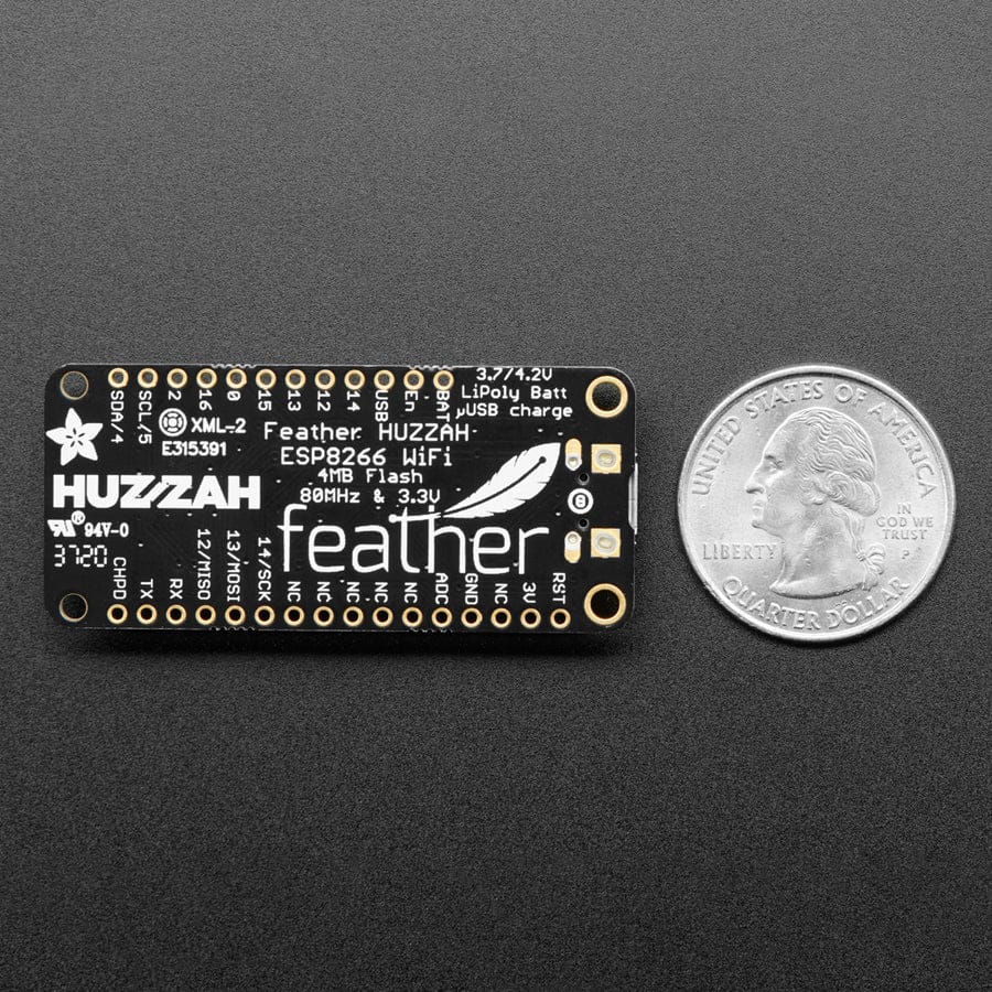Adafruit Feather HUZZAH with ESP8266 - Loose Headers - Image 7