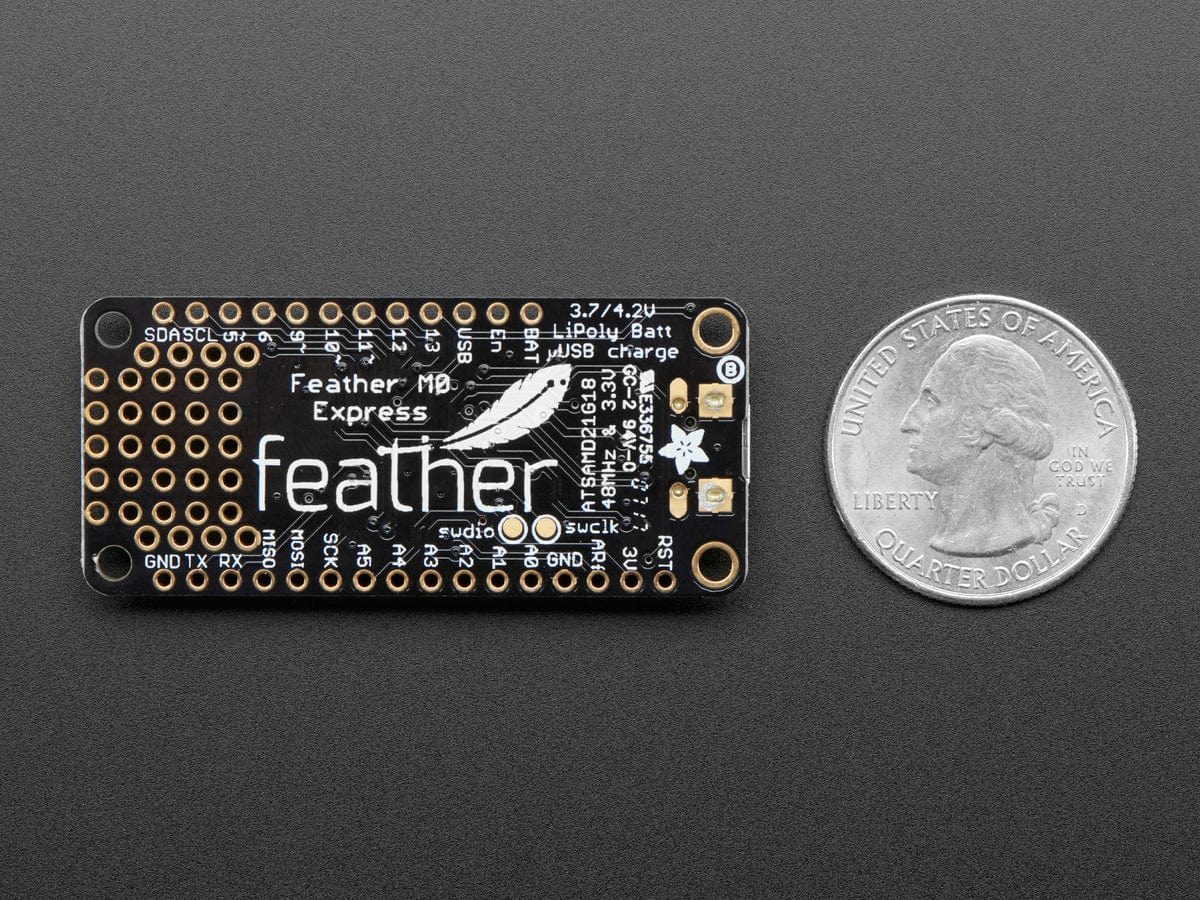 Adafruit Feather M0 Express - Designed for CircuitPython (ATSAMD21 Cortex M0) - Image 4