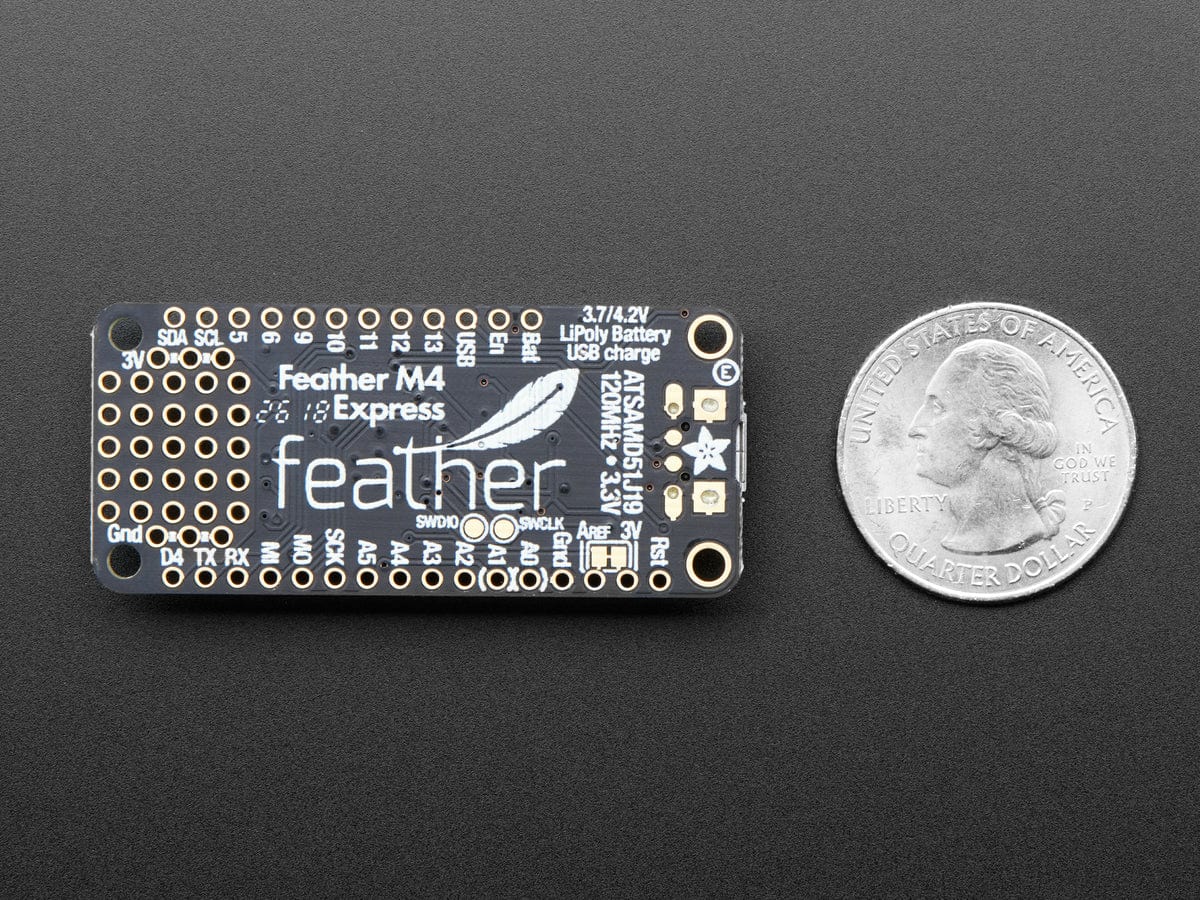 Adafruit Feather M4 Express - Featuring ATSAMD51 (ATSAMD51 Cortex M4) - Image 3