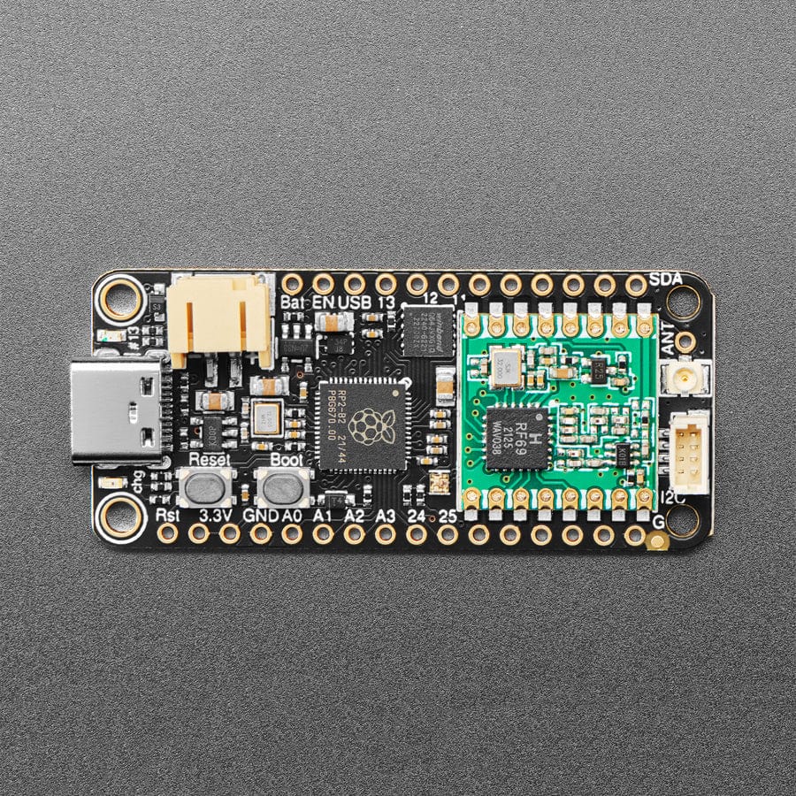 Adafruit Feather RP2040 RFM69 Packet Radio - 868 or 915MHz - RadioFruit and STEMMA QT - Image 3