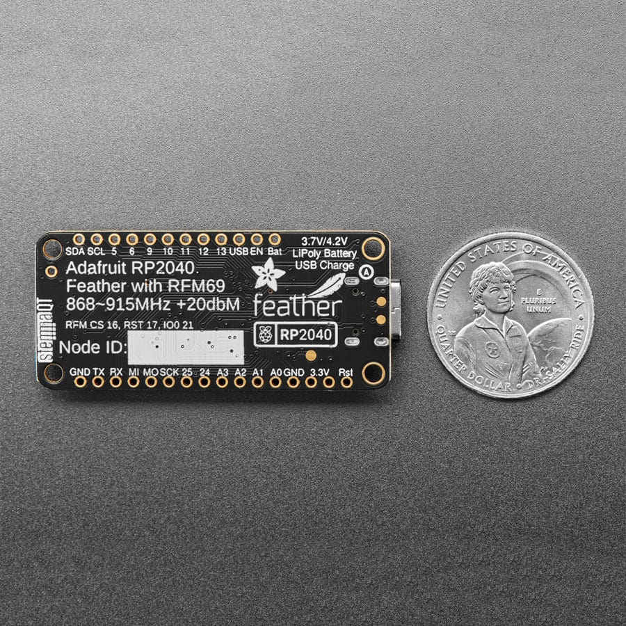 Adafruit Feather RP2040 RFM69 Packet Radio - 868 or 915MHz - RadioFruit and STEMMA QT - Image 6