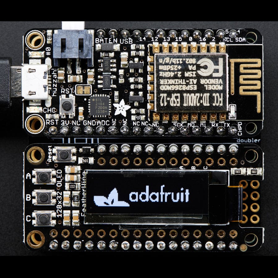 Adafruit FeatherWing OLED - 128x32 OLED Add-on For Feather - Image 4