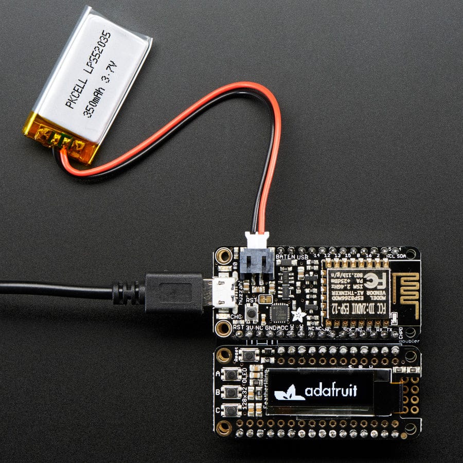 Adafruit FeatherWing OLED - 128x32 OLED Add-on For Feather - Image 7