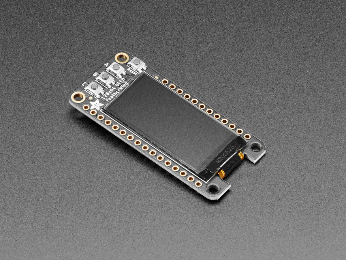 Adafruit FeatherWing OLED - 128x64 OLED Add-on for Feather (STEMMA QT / Qwiic)