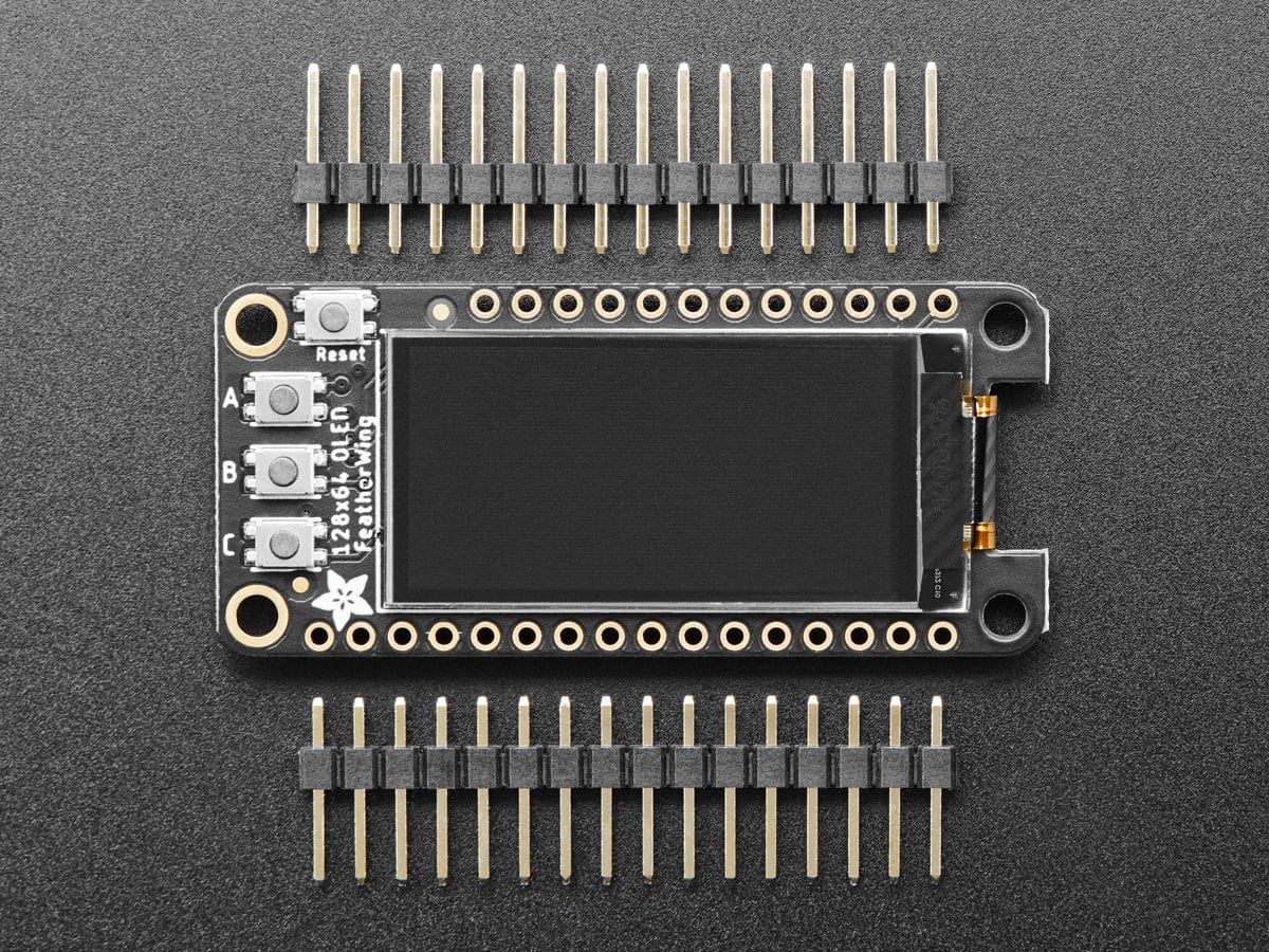 Adafruit FeatherWing OLED - 128x64 OLED Add-on for Feather (STEMMA QT / Qwiic) - Image 3