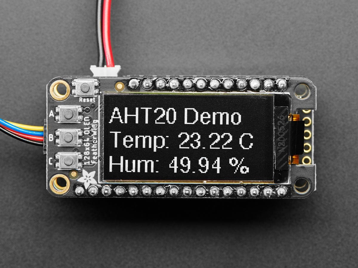 Adafruit FeatherWing OLED - 128x64 OLED Add-on for Feather (STEMMA QT / Qwiic) - Image 6