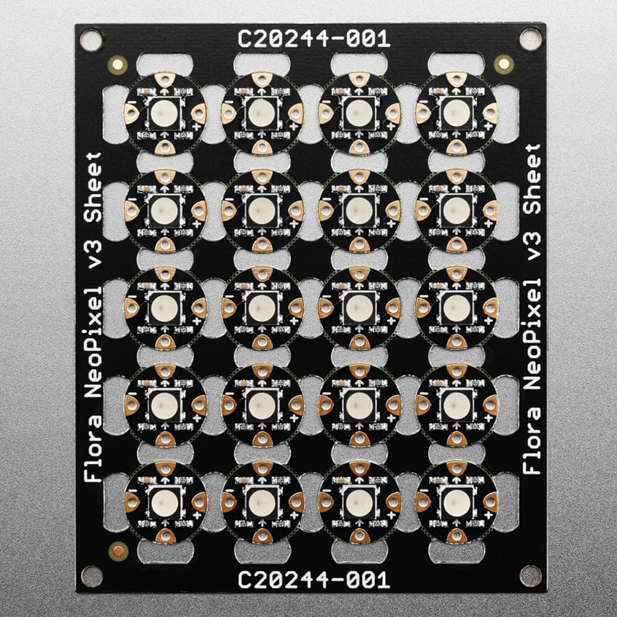 Flora RGB Smart NeoPixel version 3 - Sheet of 20 - Image 2