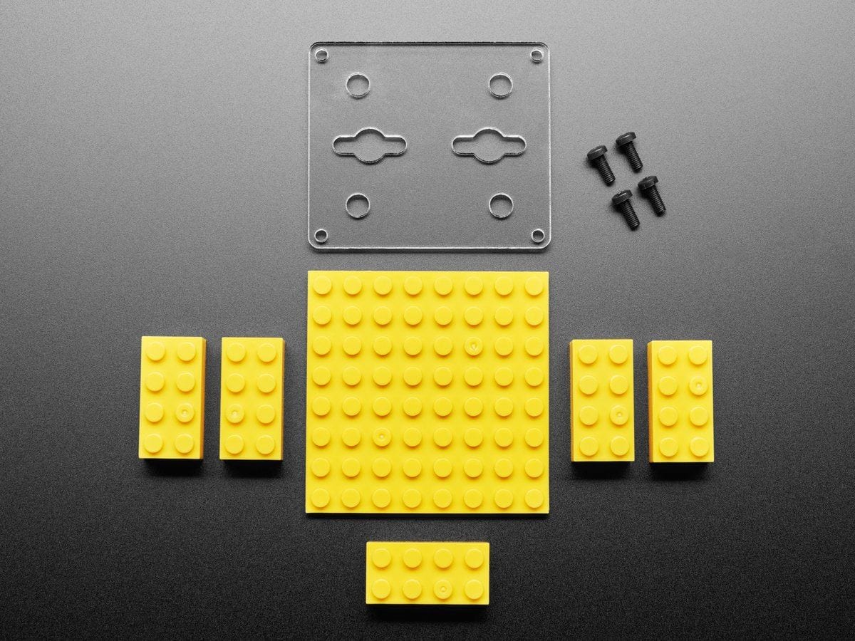 Adafruit FunHouse Mounting Plate and Yellow Brick Stand - Image 2