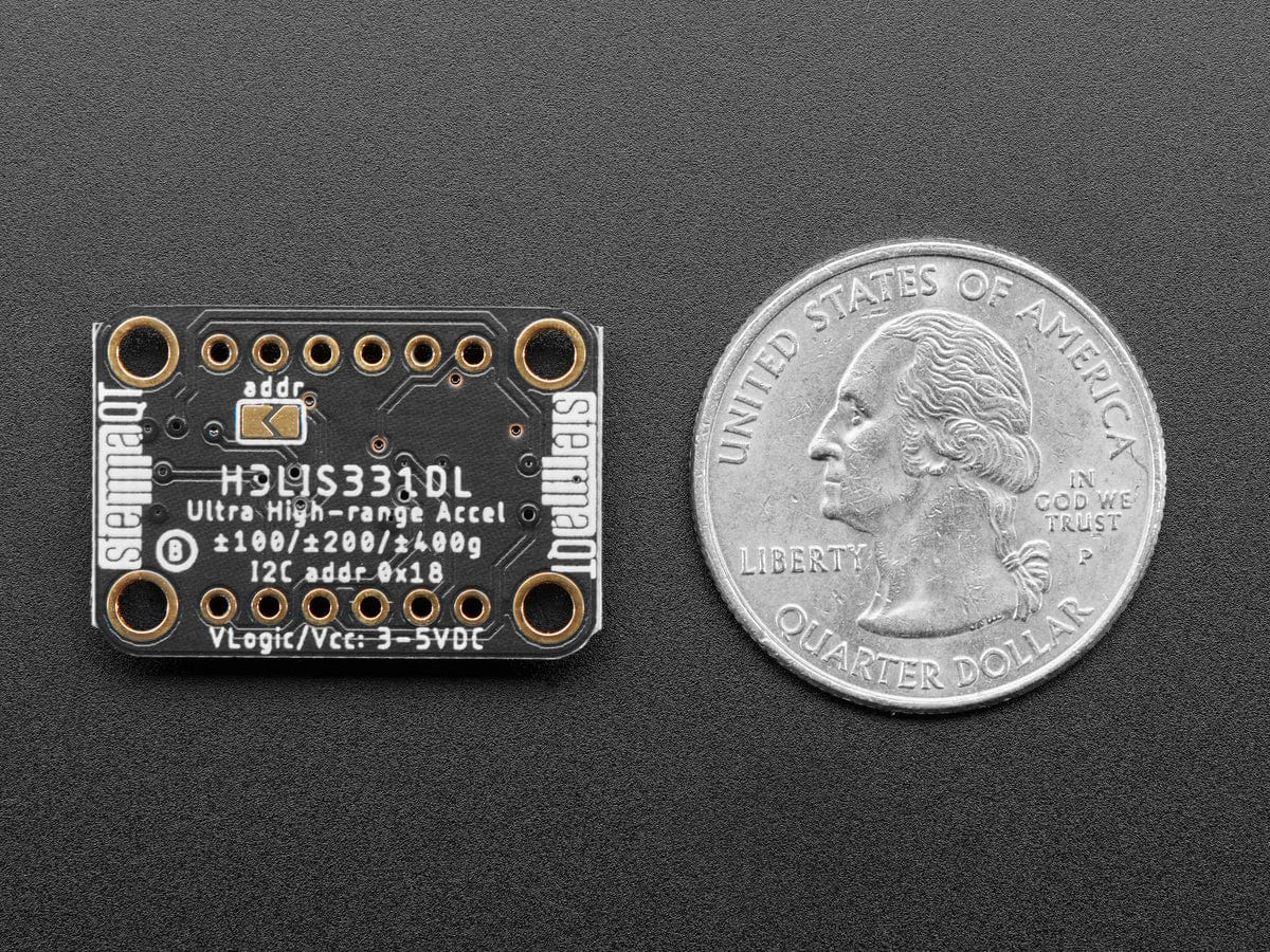 Adafruit H3LIS331 Ultra High Range Triple-Axis Accelerometer (STEMMA QT / Qwiic) - Image 5