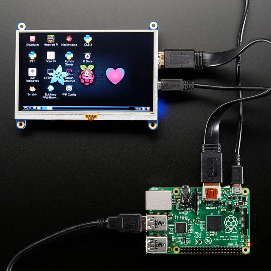 HDMI 5" 800 x 480 Display Backpack - With Resistive Touchscreen [Discontinued] - Image 6