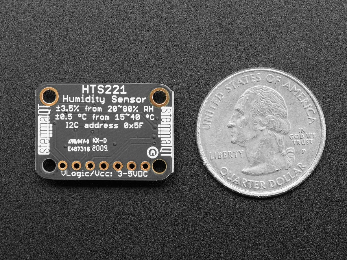 Adafruit HTS221 - Temperature & Humidity Sensor Breakout Board (STEMMA QT / Qwiic) - Image 4