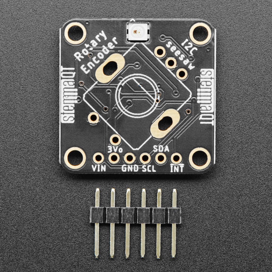 Adafruit I2C QT Rotary Encoder Breakout with NeoPixel - STEMMA QT / Qwiic - Image 2