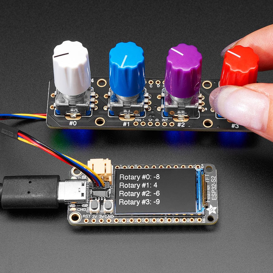 Adafruit I2C Quad Rotary Encoder Breakout with NeoPixel - STEMMA QT / Qwiic - Image 6