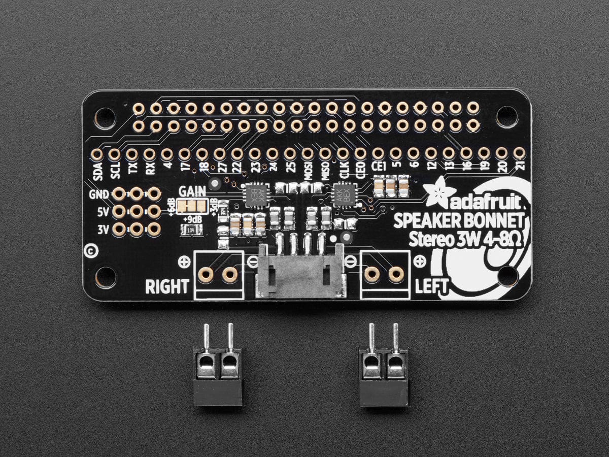 Adafruit I2S 3W Stereo Speaker Bonnet for Raspberry Pi (Mini Kit) - Image 2