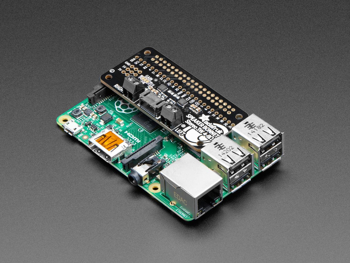 Adafruit I2S 3W Stereo Speaker Bonnet for Raspberry Pi (Mini Kit) - Image 5