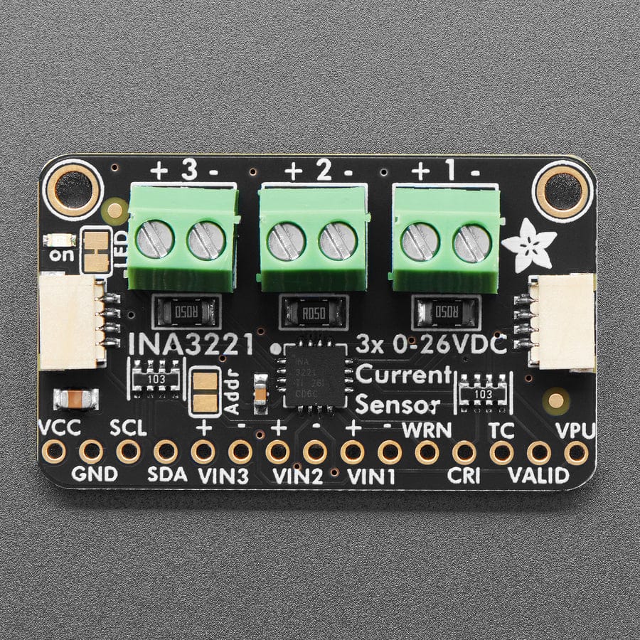 Adafruit INA3221 - Triple 0-26 VDC, ±3.2 Amp Power Monitor - STEMMA QT / Qwiic - Image 2
