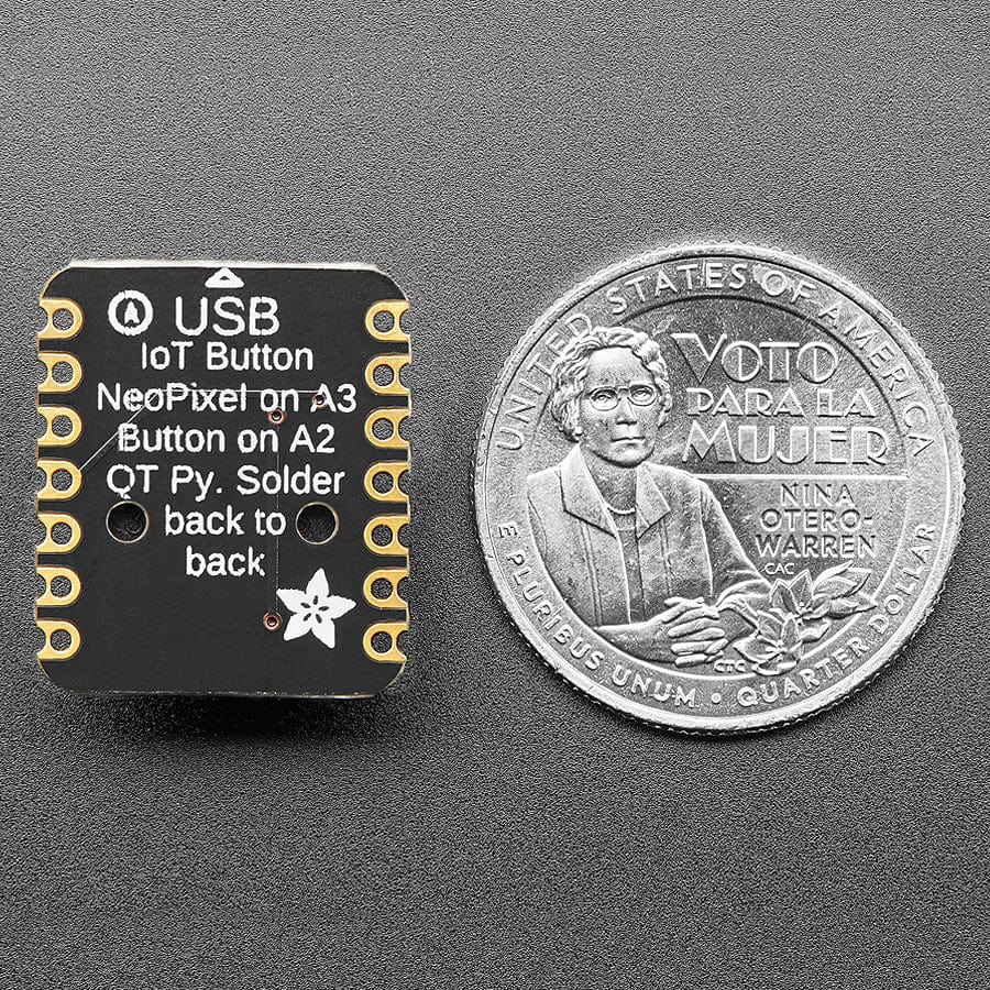 Adafruit IoT Button with NeoPixel BFF Add-On for QT Py and Xiao - Image 4