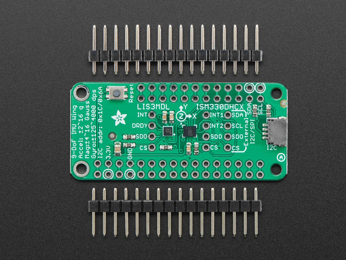 Adafruit ISM330DHCX + LIS3MDL FeatherWing (High Precision 9-DoF IMU) - Image 4
