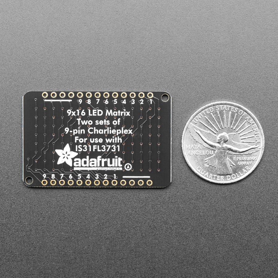 LED Charlieplexed Matrix - 9x16 LEDs - Red - Image 4