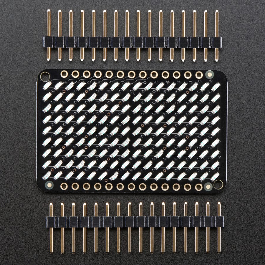 LED Charlieplexed Matrix - 9x16 LEDs - Yellow - Image 2