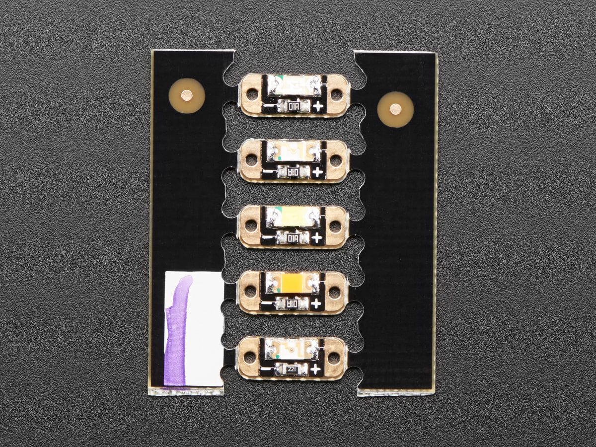 Adafruit LED Sequins - Multicolor Pack of 5 - Image 2