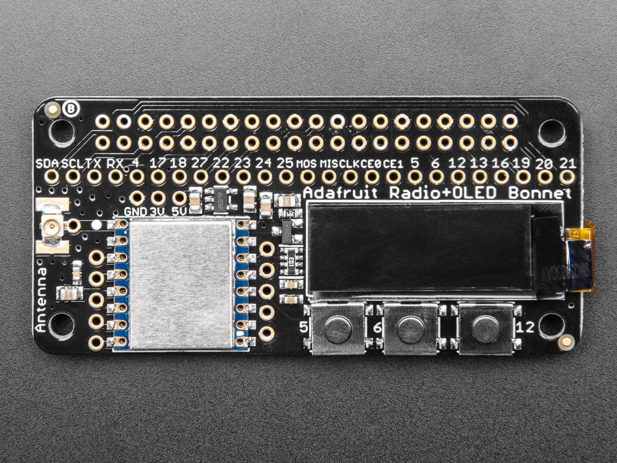 Adafruit LoRa Radio Bonnet RFM96W @ 433MHz (RadioFruit) - Image 3