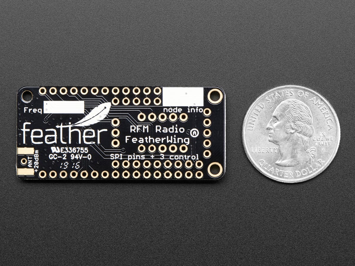 Adafruit LoRa Radio FeatherWing - RFM95W 433 MHz (RadioFruit) - Image 3