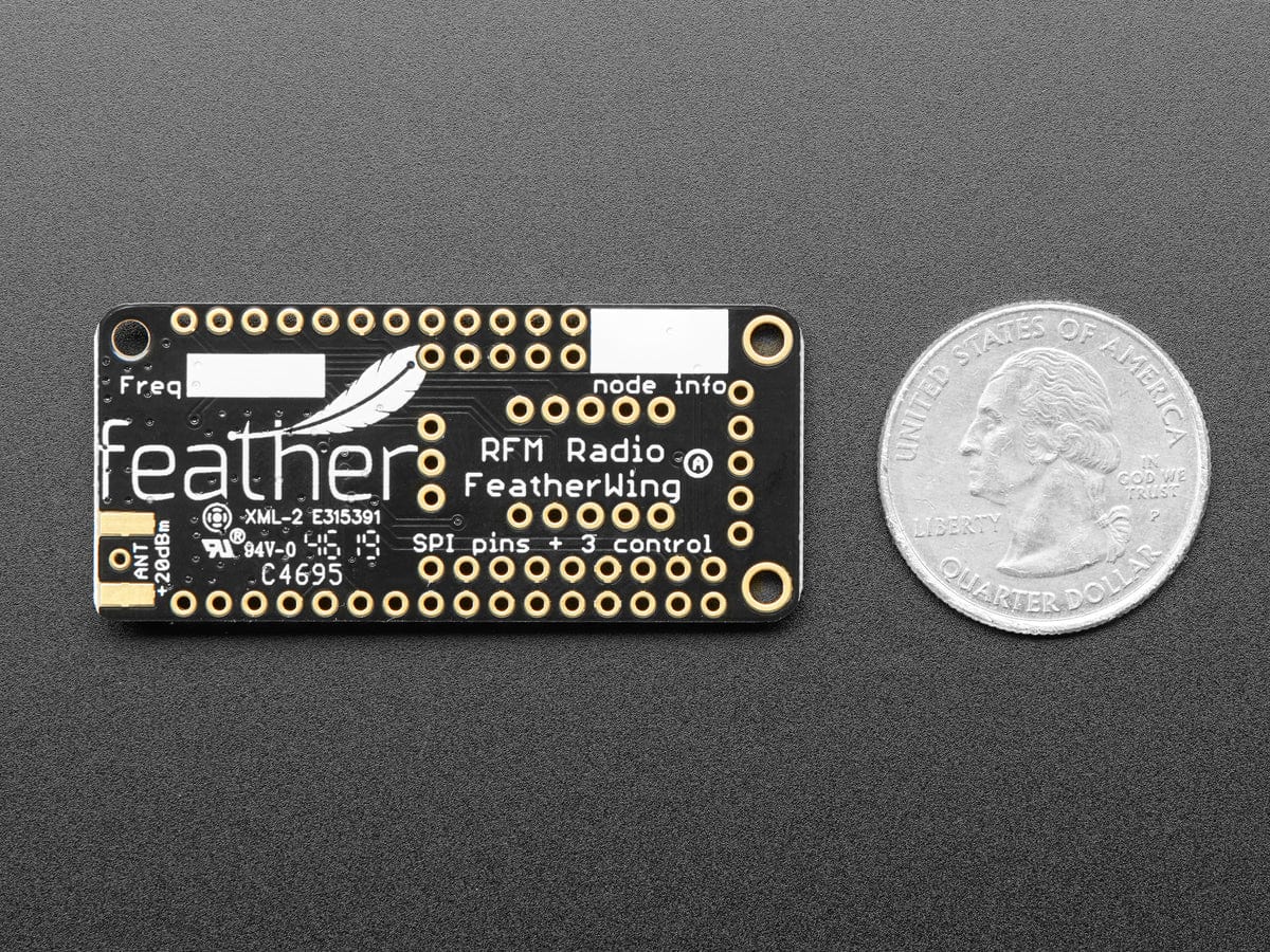 Adafruit LoRa Radio FeatherWing - RFM95W 900 MHz (RadioFruit) - Image 4