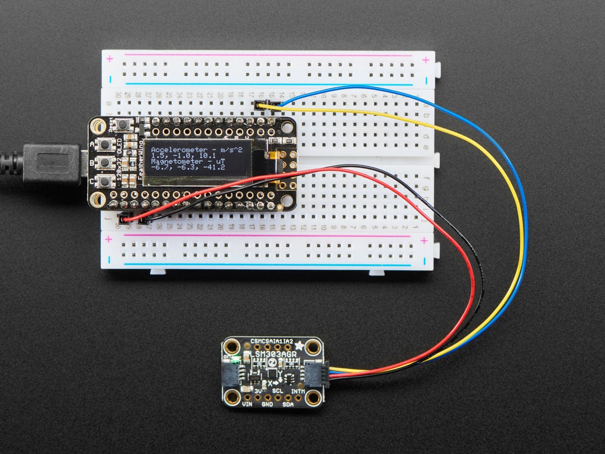 Adafruit LSM303AGR Accelerometer Magnetometer - STEMMA QT Qwiic - Image 4