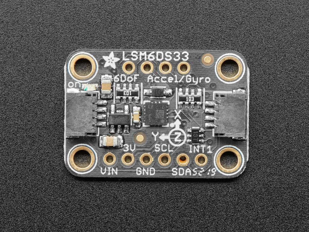 Adafruit LSM6DS33 6-DoF Accel + Gyro IMU (STEMMA QT / Qwiic) [Discontinued] - Image 2