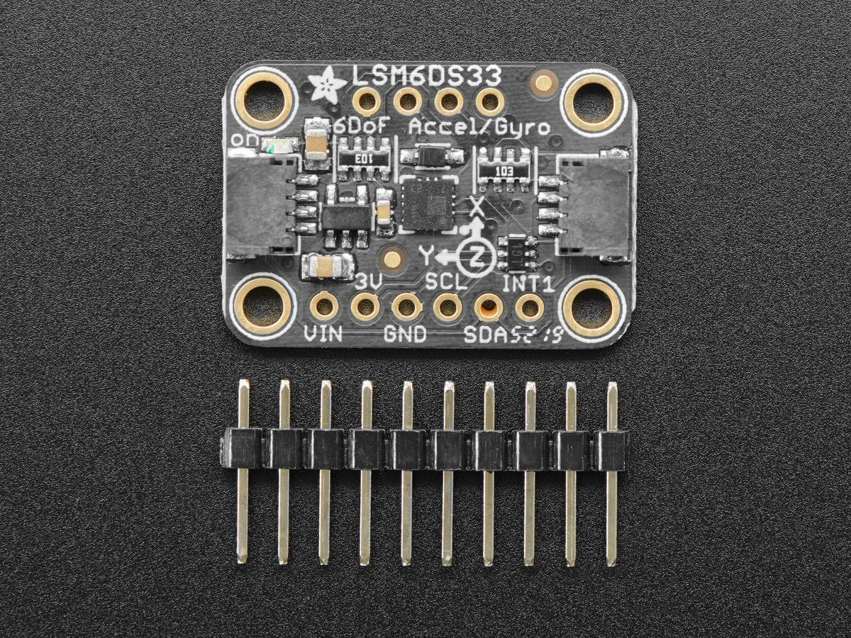 Adafruit LSM6DS33 6-DoF Accel + Gyro IMU (STEMMA QT / Qwiic) [Discontinued] - Image 3