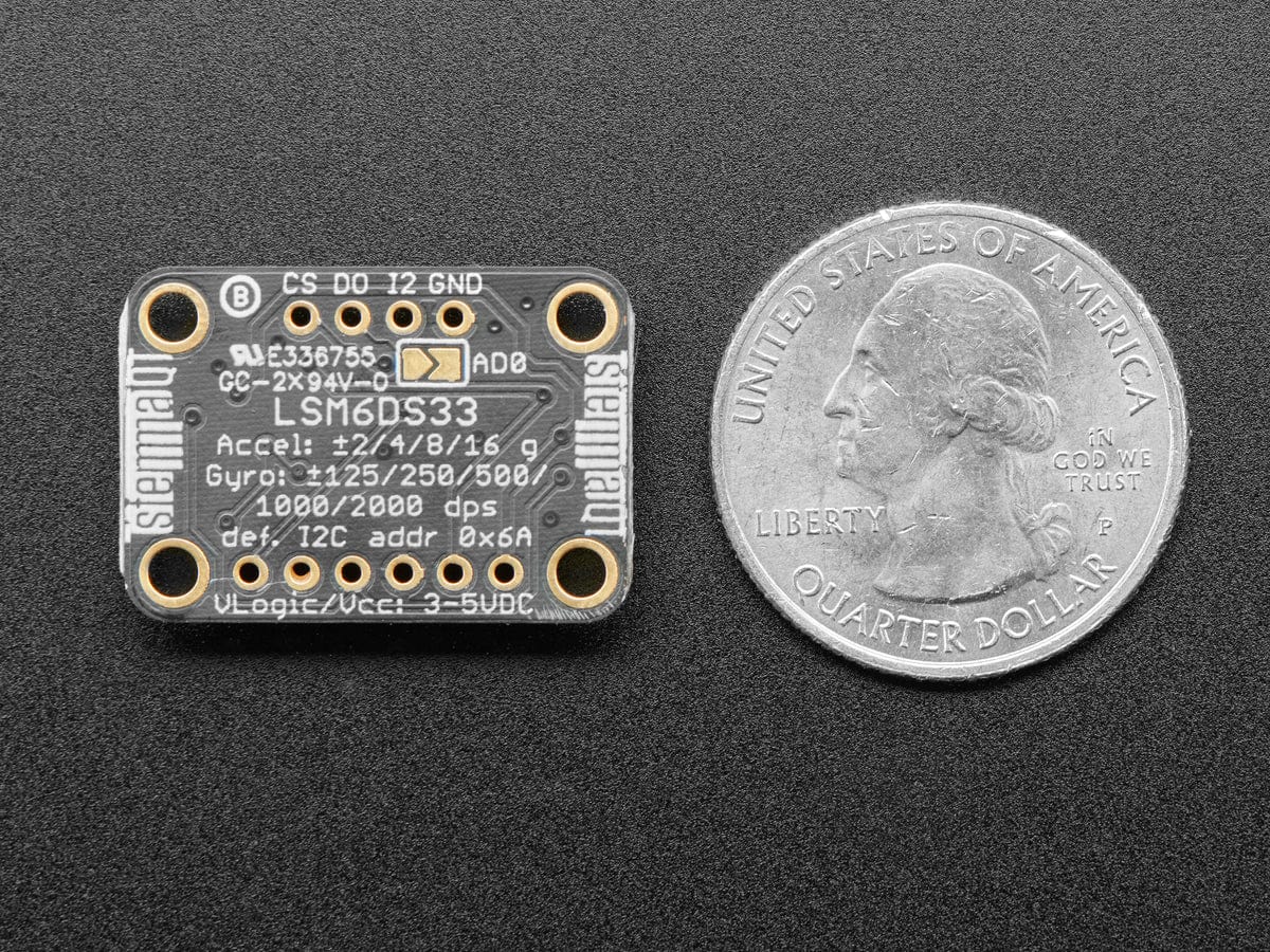 Adafruit LSM6DS33 6-DoF Accel + Gyro IMU (STEMMA QT / Qwiic) [Discontinued] - Image 5