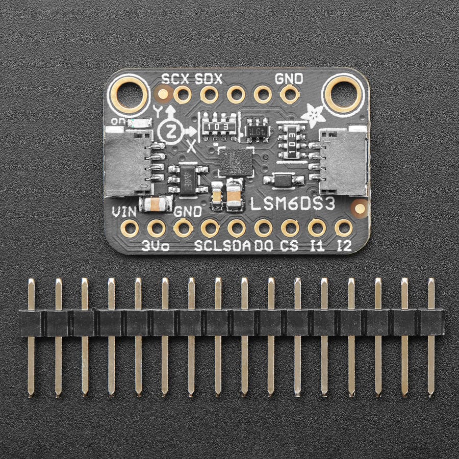 Adafruit LSM6DS3TR-C 6-DoF Accel + Gyro IMU - STEMMA QT / Qwiic - Image 3