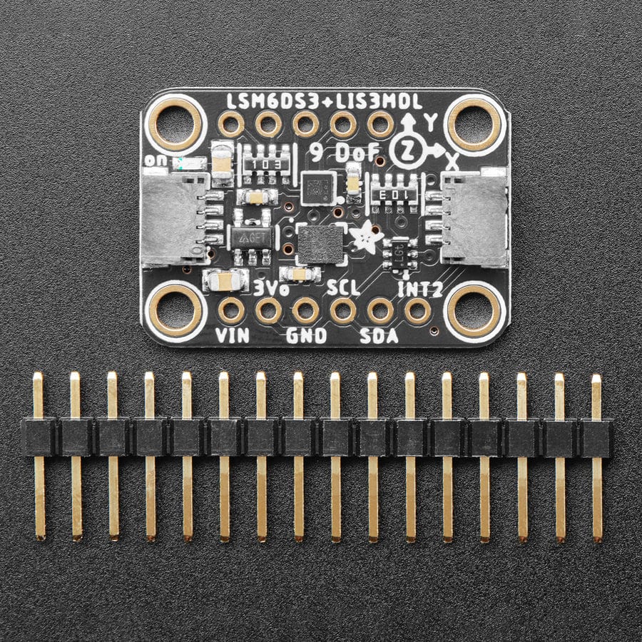 Adafruit LSM6DS3TR-C + LIS3MDL - Precision 9 DoF IMU - STEMMA QT / Qwiic - Image 2