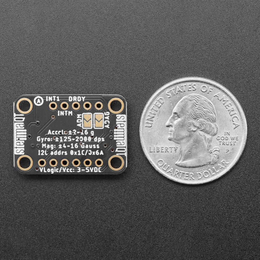 Adafruit LSM6DS3TR-C + LIS3MDL - Precision 9 DoF IMU - STEMMA QT / Qwiic - Image 5
