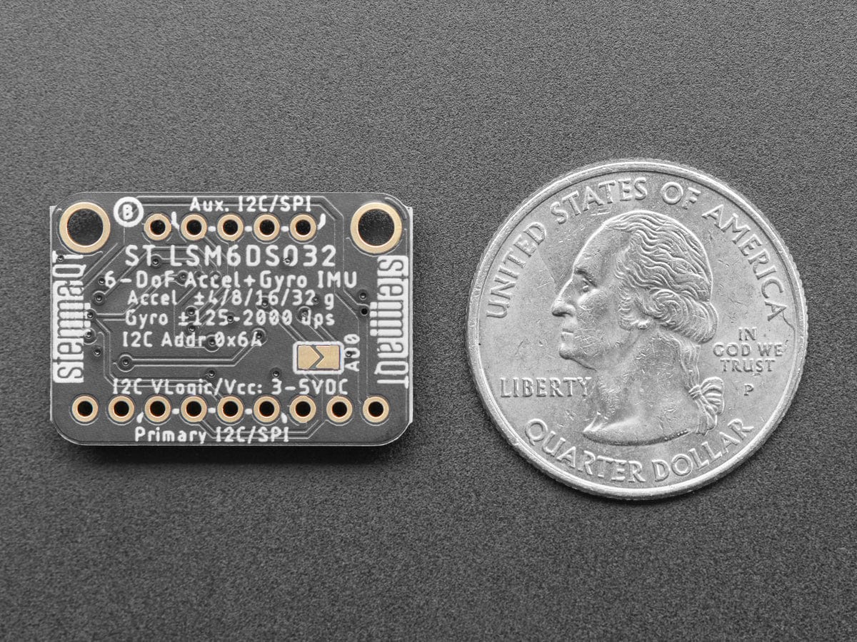 Adafruit LSM6DSO32 6-DoF Accelerometer and Gyroscope (STEMMA QT / Qwiic) - Image 4
