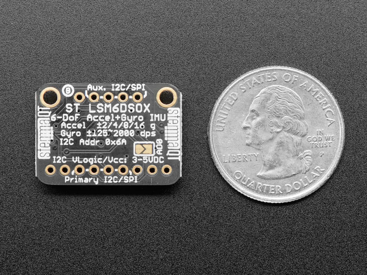Adafruit LSM6DSOX 6 DoF Accelerometer and Gyroscope (STEMMA QT / Qwiic) - Image 4