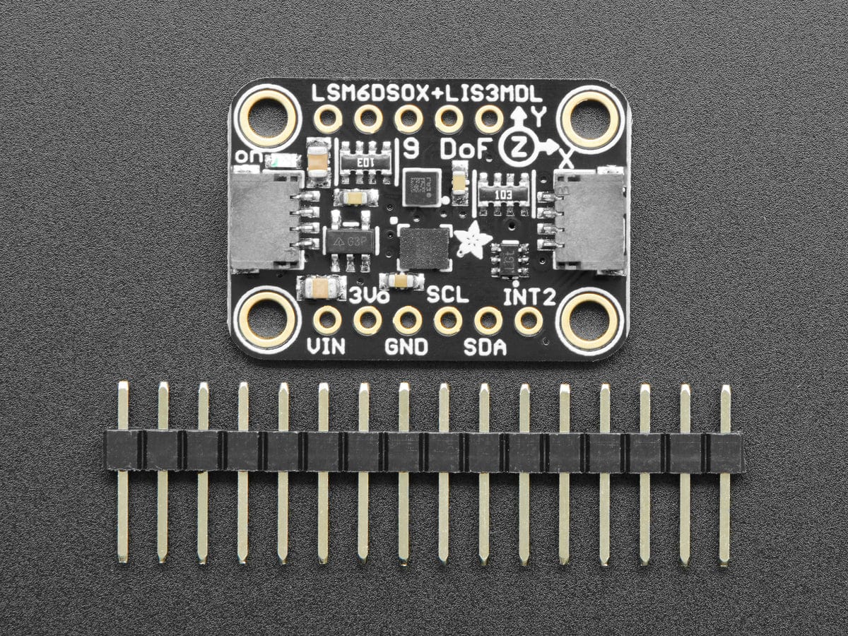 Adafruit LSM6DSOX + LIS3MDL - Precision 9 DoF IMU (STEMMA QT / Qwiic) - Image 2