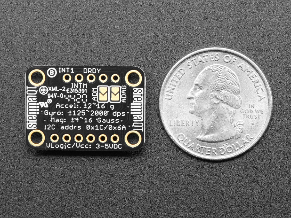 Adafruit LSM6DSOX + LIS3MDL - Precision 9 DoF IMU (STEMMA QT / Qwiic) - Image 4