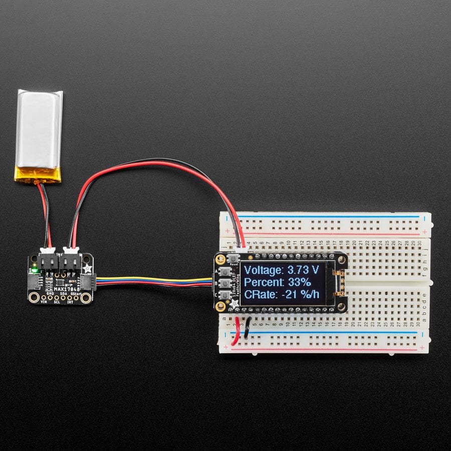 Adafruit MAX17048 LiPoly / LiIon Fuel Gauge and Battery Monitor - STEMMA JST PH & QT / Qwiic - Image 6