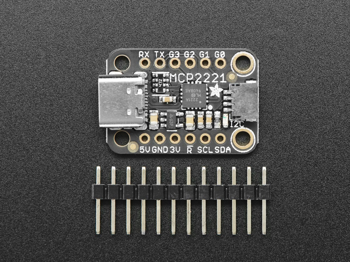 Adafruit MCP2221A Breakout - General Purpose USB to GPIO ADC I2C (Stemma QT / Qwiic) - Image 2