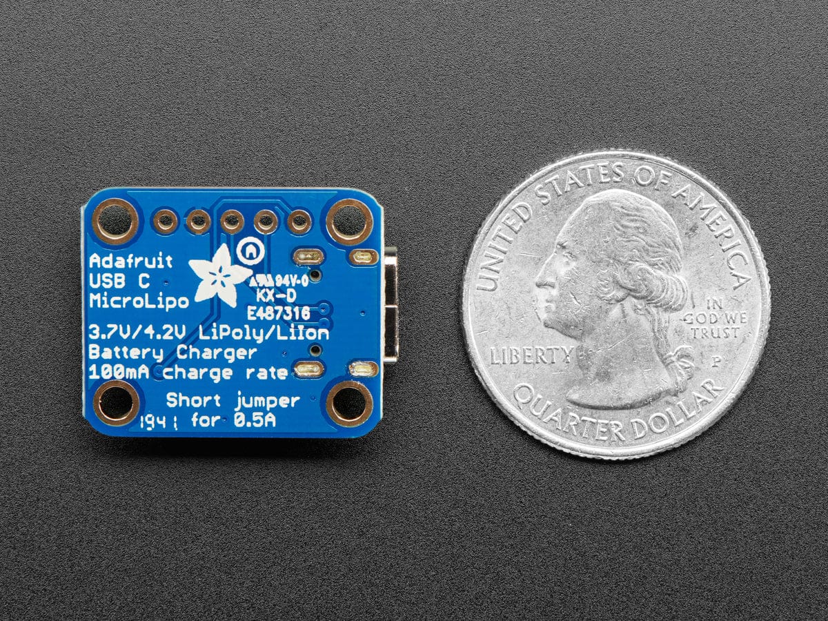 Adafruit Micro-Lipo Charger for LiPoly Batt with USB Type C Jack - Image 6