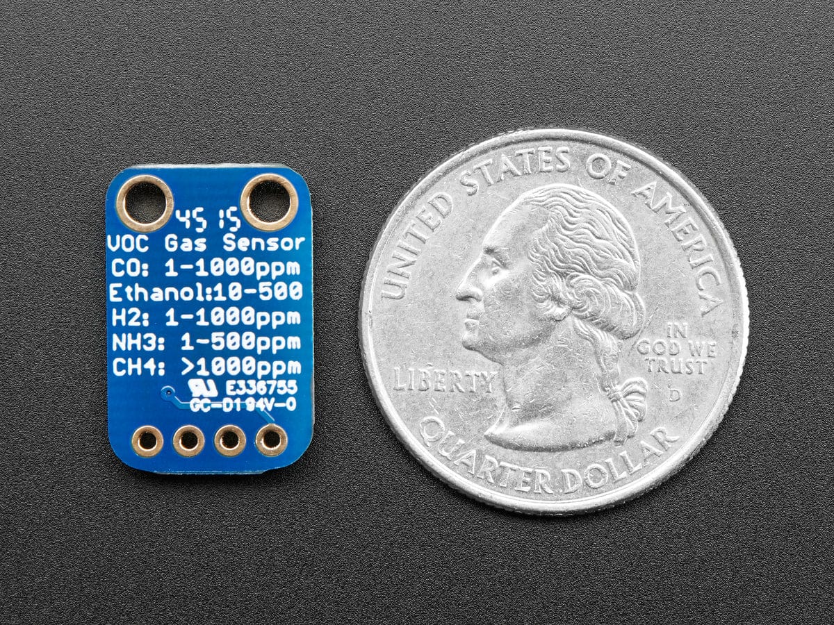Adafruit MiCS5524 CO, Alcohol and VOC Gas Sensor Breakout - Image 3