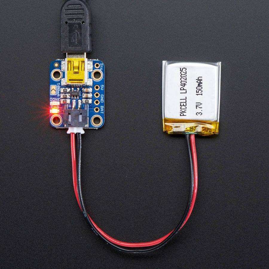Adafruit Mini Lipo w/Mini-B USB Jack - USB LiIon/LiPoly charger (v1) - Image 2